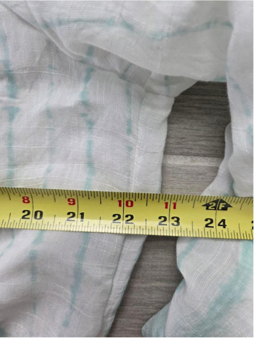 Women's Zac & Rachel Blouse XL White Light Blue Striped Tie Front - Picture 5 of 6